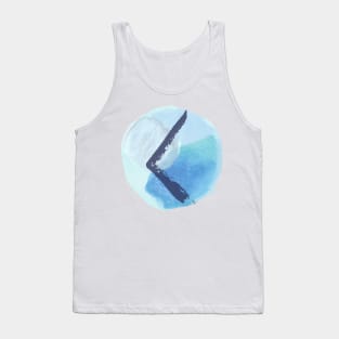 Kenaz On Blue Watercolor (Runes and Watercolors) Tank Top